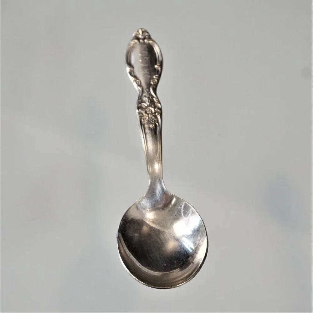 Vintage Baby Spoon Engraved JAYSON Victorian Rose Pattern Wm Rogers & Sons IS